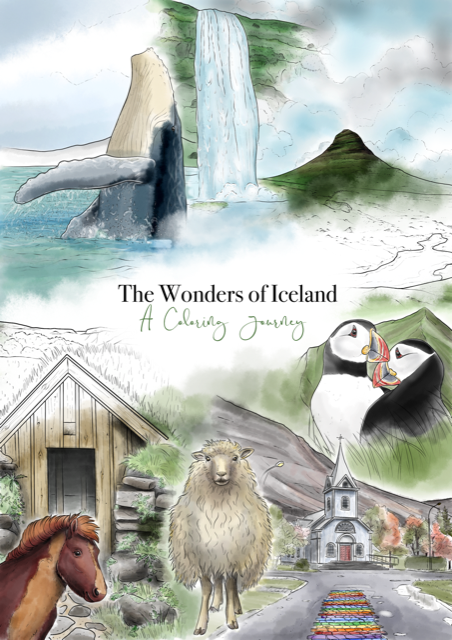 Undur Íslands - Litabók