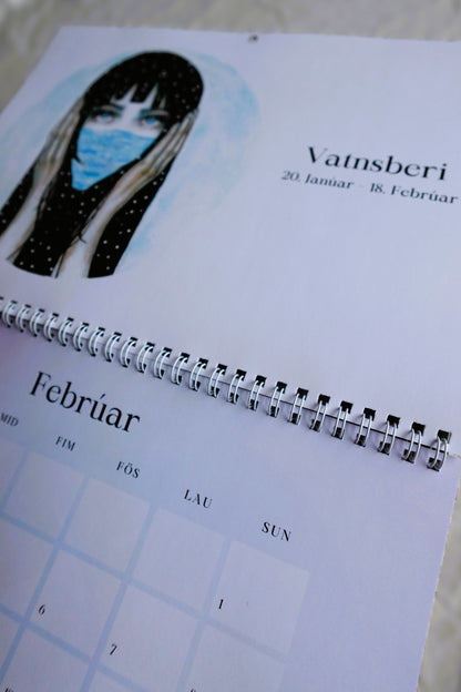 2026 Stjörnumerkja dagatal